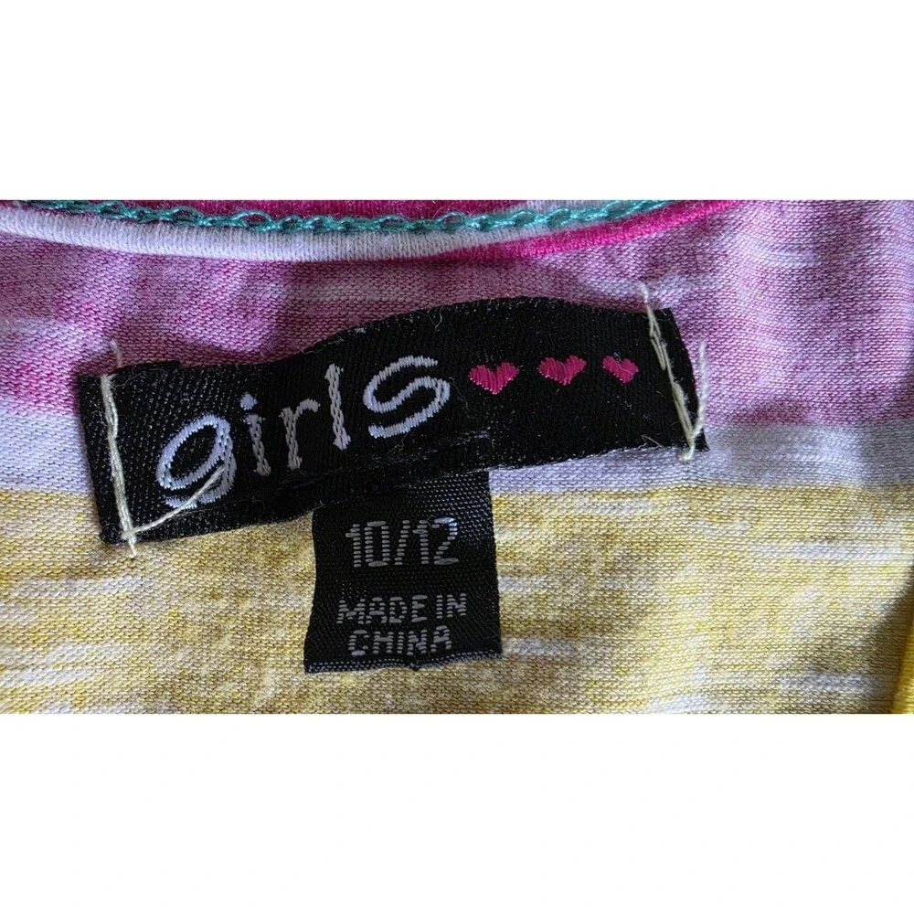 Girl's Striped Summer Dress Size 10/12 READ Description